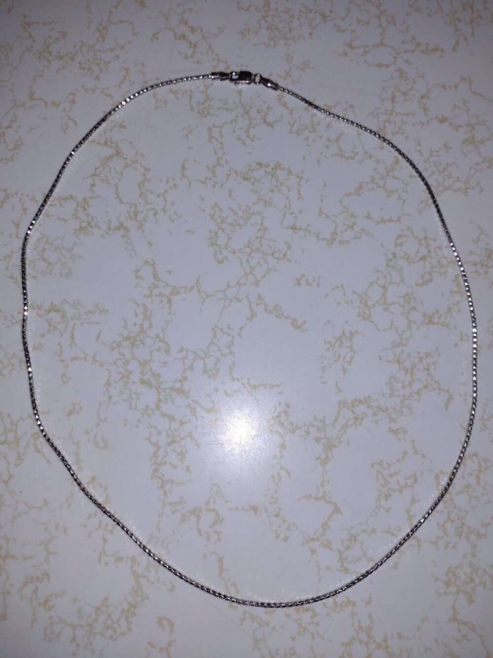 NWT Lovely 14K Solid White Gold Chain from Italy